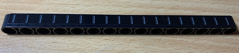 Technic, Liftarm Thick 1 x 15 with White lines on Black Background Pattern (Sticker) - Set 42078
