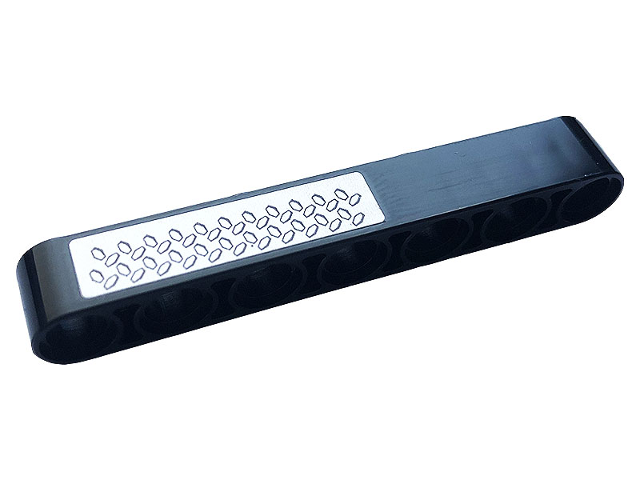 Technic, Liftarm Thick 1 x 7 with Silver Tread Plate Pattern (Sticker) - Set 42108