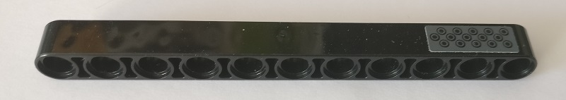 Technic, Liftarm Thick 1 x 11 with Small Black Circles Tread Plate Pattern (Sticker) - Set 42082