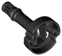 LEGO onderdeel Technic, Gear 8 Tooth with Pin Holes and Ninjago Flywheel Socket - Long Shaft 36009