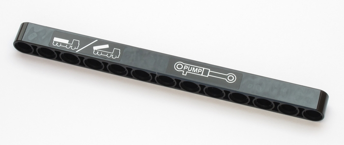 Technic, Liftarm Thick 1 x 13 with Tipper Body Operating Instructions and 'PUMP' on Pump Symbol Pattern (Stickers) - Set 42043