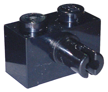 Brick, Modified 1 x 2 with Pin and Bottom Stud Holder
