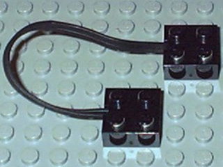 Electric, Wire with Brick 2 x 2 x 2/3 Pair,  15 Studs Long