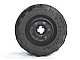 Wheel 18mm D. x 14mm with Axle Hole, Fake Bolts and Shallow Spokes with Black Tire 37 x 18R (55982 / 56891)