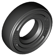 Tire 14mm D. x 4mm Smooth Small Single with Number Embossed on Side