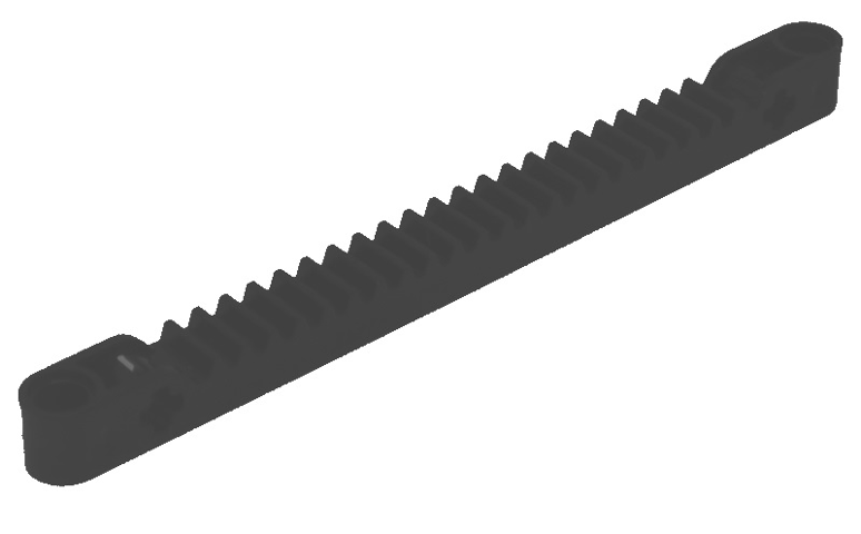 Technic, Gear Rack 1 x 13 with Axle and Pin Holes