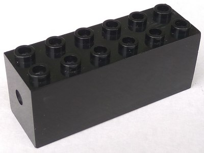 Brick, Modified 2 x 6 x 2 Weight - Bottom Sealed, Dimple on Ends