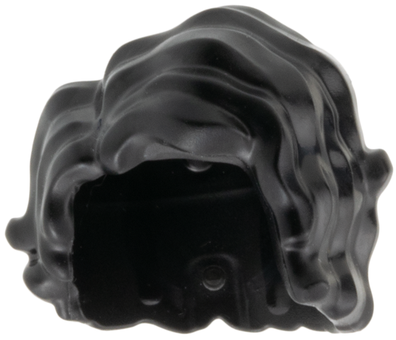 Minifigure, Hair Mid-Length Tousled, Wavy and Parted on Right