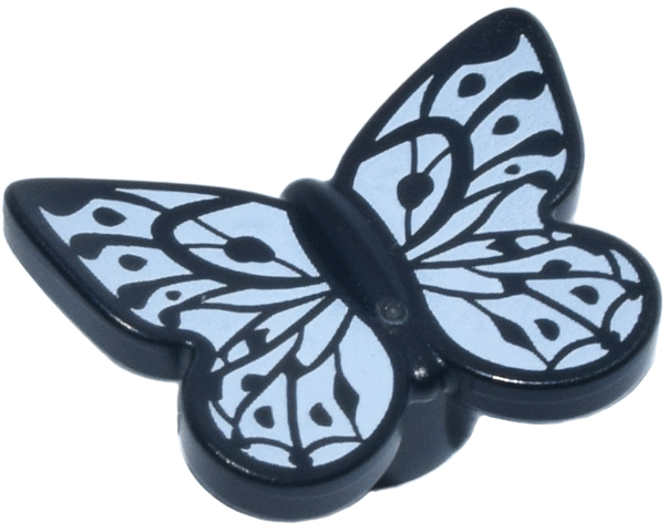 Butterfly with Stud Holder with White Wings Pattern