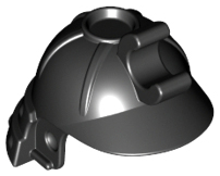 Minifigure, Headgear Helmet Ninja / Samurai with Clip and Long Visor