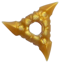 Minifigure, Arme Étoile de Jet (Shuriken) avec Poignées Texturées