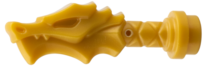 Minifigure, Weapon Sword Hilt with Dragon Head