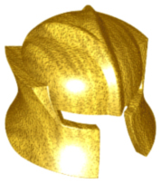 Minifigure, Headgear Helmet Castle with Cheek Protection Angled