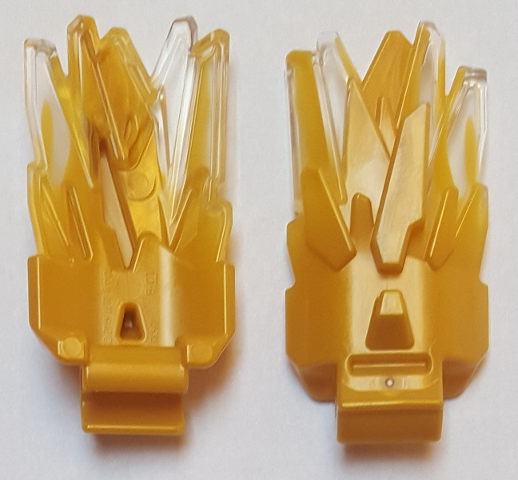 Energy Burst with Wide Clip and Marbled Trans-Clear Pattern