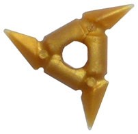 Minifigure, Weapon Throwing Star (Shuriken) with Smooth Grips