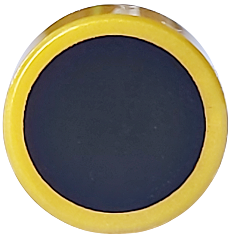 Tile, Round 1 x 1 with Black Surface Pattern