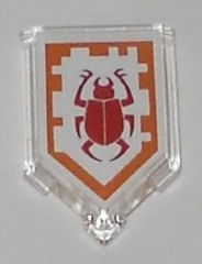 Piastrella, Modificata 2 x 3 Pentagonale con Motivo Nexo Power Shield - Beetle Bomb