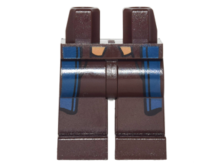 Hips and Legs with Dark Blue Coattails and Dark Tan Vest Tails Pattern