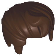 Minifigure, Hair Swept Back with Forelock