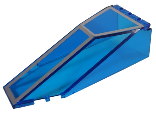 Windscreen 10 x 4 x 2 1/3 Canopy with Silver Lines Pattern