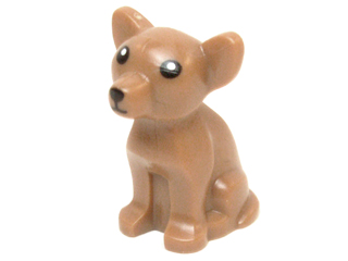 Dog, Chihuahua with Black Eyes, Nose and Mouth and White Pupils Pattern