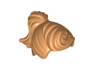 Minifigure, Capelli Femminili Coda di Cavallo e Frangia