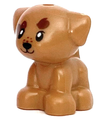Dog, Friends, Puppy, Standing, Small with Reddish Brown Spots Pattern