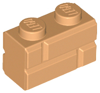 Brick, Modified 1 x 2 with Masonry Profile