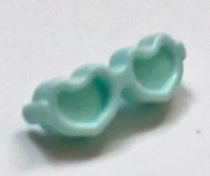 LEGO part Friends Accessories Glasses, Heart Shaped with Small Pin 93080k