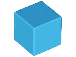 Minifigure, Head, Modified Small Cube, Plain