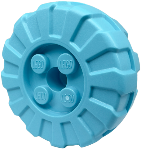 LEGO part Wheel Hard Plastic, Treaded 36mm D. with 4 Studs 3486
