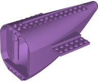 Aircraft Fuselage Aft Section Curved with Medium Lavender Base