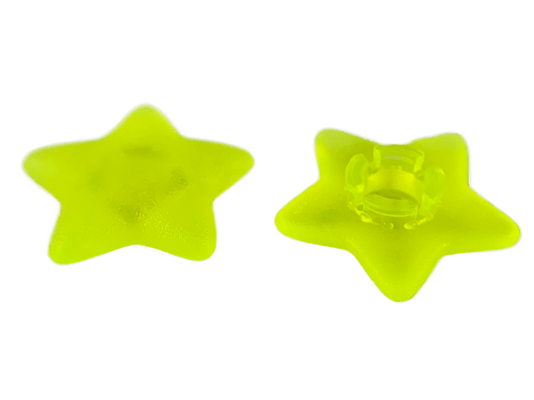 Clikits, Icon Star 2 x 2 Small with Pin, Frosted (Solid and Transparent Colors)