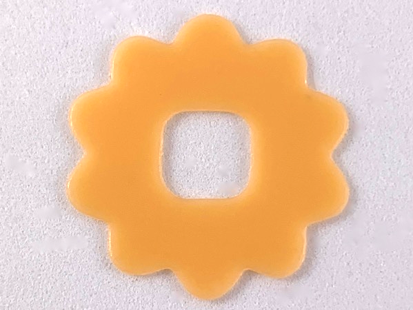 Clikits, Icon Accent Rubber Flower 10 Petals 2 3/4 x 2 3/4