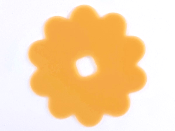 LEGO part Clikits, Icon Accent Rubber Flower 10 Petals 5 3/8 x 5 3/8 (46470)