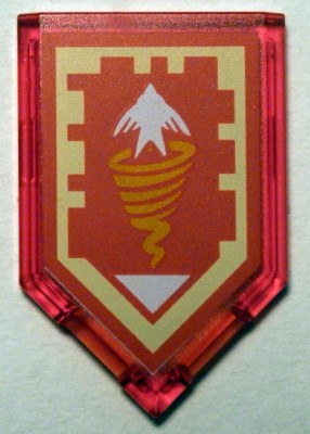 Piastrella, Modificato 2 x 3 Pentagonale con Motivo Scudo Potenza Nexo - Tornado Passero
