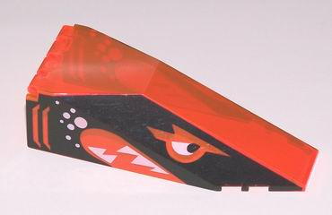 Windscreen 10 x 4 x 2 1/3 Canopy with Black Aquasharks Pattern