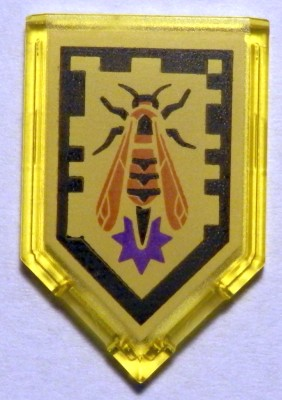 Piastrella, Modificata 2 x 3 Pentagonale con Nexo Power Shield - Wasp Missile