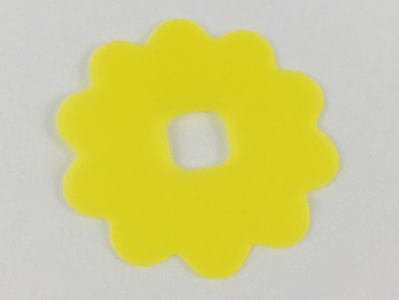 LEGO part Clikits, Icon Accent Rubber Flower 10 Petals 4 1/8 x 4 1/8 46469