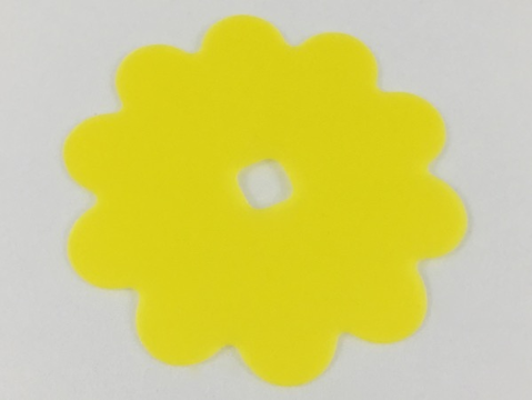 LEGO part Clikits, Icon Accent Rubber Flower 10 Petals 7 1/4 x 7 1/4 46471