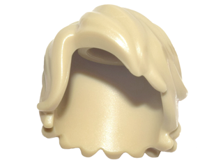 Minifigure, Cheveux Longueur Moyenne Ébouriffés avec Raie Latérale