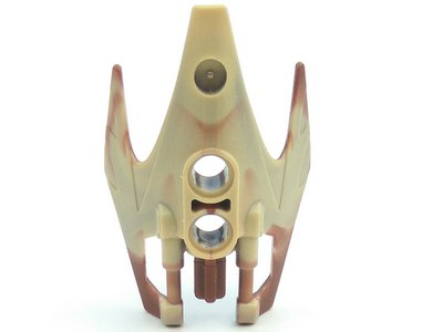 Bionicle Shoulder Armor, Vorox with Marbled Reddish Brown Pattern