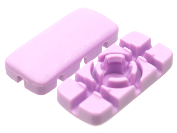 LEGO part Clikits, Icon Rectangle 3L with Hole 51036