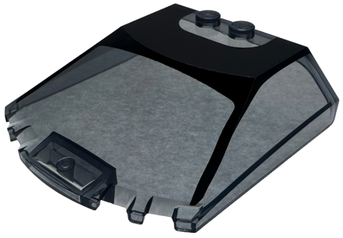 Windscreen 6 x 6 x 1 1/3 Straight Sides with Black Roof and Window Frame Pattern