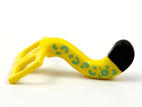 Minifigure Costume Tail Cat with Black Tip and Medium Azure Rosettes Pattern