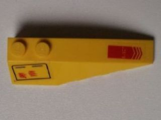 Wedge 6 x 2 Right with Panel and Red Arrow with 'EJECT' Pattern (Stickers) - Set 7712