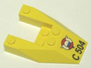 Wedge 6 x 4 Cutout without Stud Notches with 'C 504' Pattern