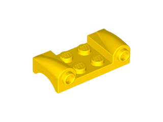 Vehicle, Mudguard 2 x 4 with Headlights and Curved Fenders