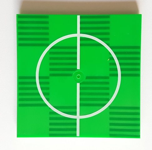 Tegel 6 x 6 met Onderbuizen met Soccer (Football) Pitch Center Circle Pattern