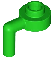 Plate, Round 1 x 1 Open Stud with Bar Arm Down